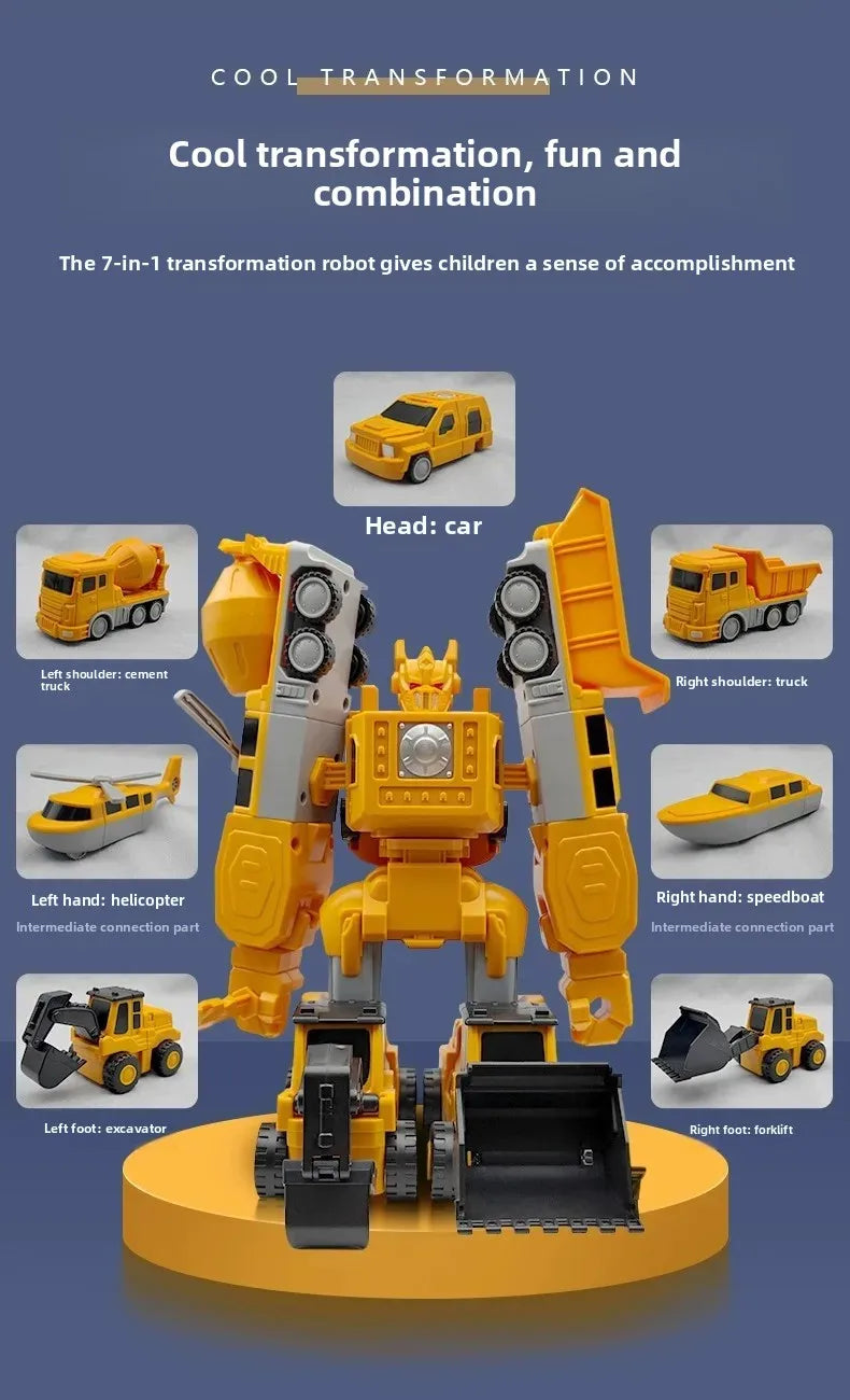 Magnetic Robotic Engineering Vehicle Building Blocks
