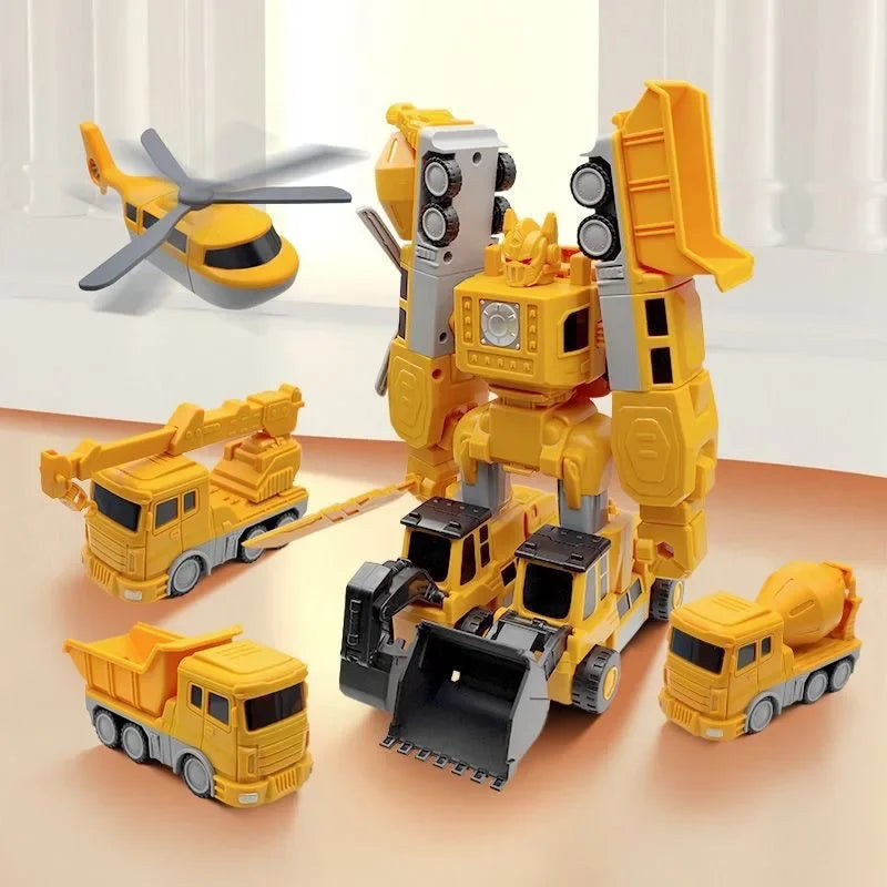 Magnetic Robotic Engineering Vehicle Building Blocks