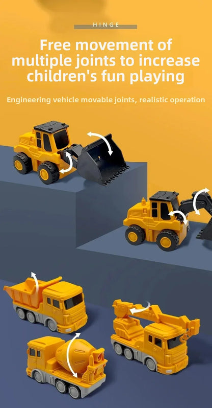 Magnetic Robotic Engineering Vehicle Building Blocks