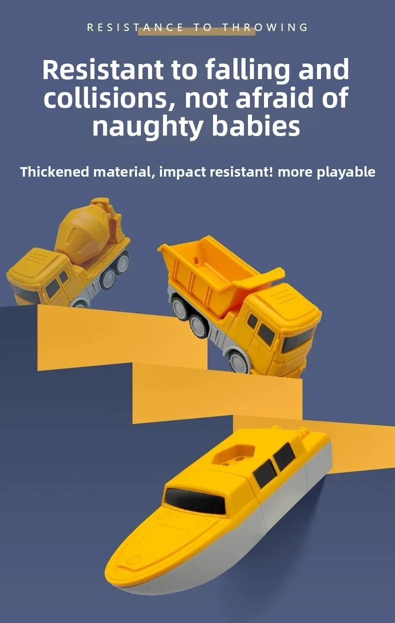 Magnetic Robotic Engineering Vehicle Building Blocks